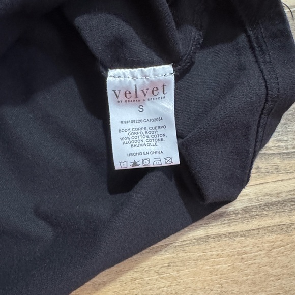 Velvet by Graham & Spencer for Anthropology Black Puff Sleeve Dress Size Small - Picture 3 of 8